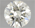 Natural Diamond 3.00 Carats, Round with Excellent Cut, K Color, VVS1 Clarity and Certified by IGI