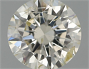 Natural Diamond 0.40 Carats, Round with Excellent Cut, J Color, I1 Clarity and Certified by IGI