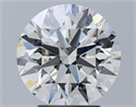 Natural Diamond 3.50 Carats, Round with Excellent Cut, J Color, SI1 Clarity and Certified by GIA