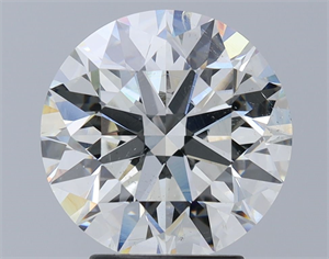 Picture of Natural Diamond 3.50 Carats, Round with Excellent Cut, J Color, SI1 Clarity and Certified by GIA