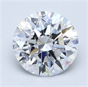 Natural Diamond 1.51 Carats, Round with Excellent Cut, D Color, SI2 Clarity and Certified by GIA