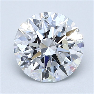 Picture of Natural Diamond 1.51 Carats, Round with Excellent Cut, D Color, SI2 Clarity and Certified by GIA