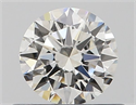 Natural Diamond 0.50 Carats, Round with Very Good Cut, H Color, SI1 Clarity and Certified by GIA