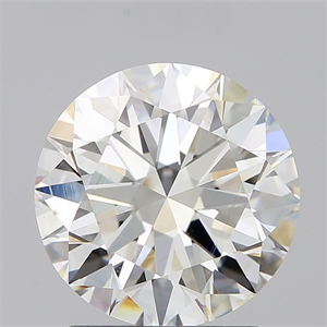 Picture of Natural Diamond 2.01 Carats, Round with Excellent Cut, H Color, VS2 Clarity and Certified by GIA