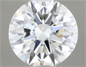 Natural Diamond 0.40 Carats, Round with Very Good Cut, I Color, VVS2 Clarity and Certified by GIA