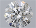 Natural Diamond 2.51 Carats, Round with Excellent Cut, H Color, VS1 Clarity and Certified by GIA