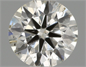 Natural Diamond 0.50 Carats, Round with Excellent Cut, H Color, SI2 Clarity and Certified by IGI