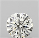 Natural Diamond 0.57 Carats, Round with Excellent Cut, K Color, SI2 Clarity and Certified by GIA