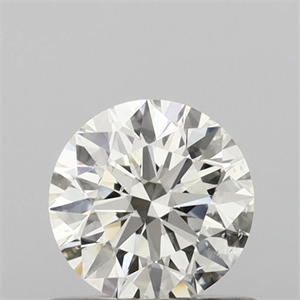 Picture of Natural Diamond 0.57 Carats, Round with Excellent Cut, K Color, SI2 Clarity and Certified by GIA