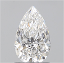 Natural Diamond 0.87 Carats, Pear with  Cut, E Color, SI2 Clarity and Certified by GIA