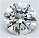 Natural Diamond 3.51 Carats, Round with Excellent Cut, I Color, VS2 Clarity and Certified by GIA