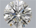 Natural Diamond 3.21 Carats, Round with Excellent Cut, K Color, SI1 Clarity and Certified by GIA