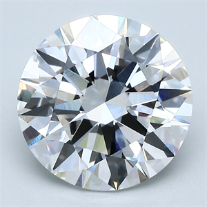 Picture of Natural Diamond 3.02 Carats, Round with Excellent Cut, G Color, VVS2 Clarity and Certified by GIA