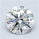 Natural Diamond 1.81 Carats, Round with Excellent Cut, H Color, VS2 Clarity and Certified by GIA