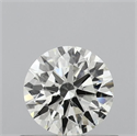 Natural Diamond 0.55 Carats, Round with Excellent Cut, J Color, SI1 Clarity and Certified by GIA