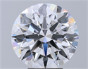 Natural Diamond 5.07 Carats, Round with Excellent Cut, D Color, VS2 Clarity and Certified by GIA