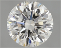 Natural Diamond 1.71 Carats, Round with Excellent Cut, H Color, VVS2 Clarity and Certified by GIA