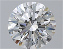 Natural Diamond 2.50 Carats, Round with Excellent Cut, E Color, VS1 Clarity and Certified by GIA