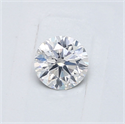 Natural Diamond 0.40 Carats, Round with Excellent Cut, F Color, I1 Clarity and Certified by GIA