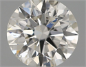 Natural Diamond 0.40 Carats, Round with Excellent Cut, H Color, SI1 Clarity and Certified by IGI