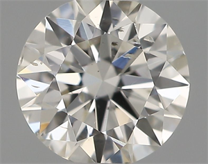 Picture of Natural Diamond 0.40 Carats, Round with Excellent Cut, H Color, SI1 Clarity and Certified by IGI