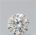 Natural Diamond 0.40 Carats, Round with Excellent Cut, H Color, SI1 Clarity and Certified by GIA