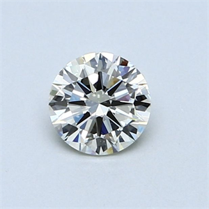 Picture of Natural Diamond 0.50 Carats, Round with Good Cut, K Color, VVS2 Clarity and Certified by GIA