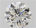 Natural Diamond 0.50 Carats, Round with Good Cut, H Color, VS2 Clarity and Certified by GIA