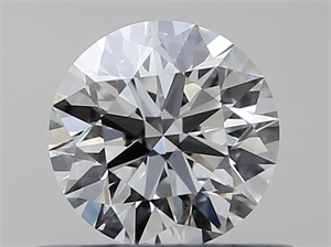 Picture of Natural Diamond 0.40 Carats, Round with Excellent Cut, H Color, VS1 Clarity and Certified by GIA