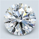 Natural Diamond 3.51 Carats, Round with Excellent Cut, D Color, VS1 Clarity and Certified by GIA