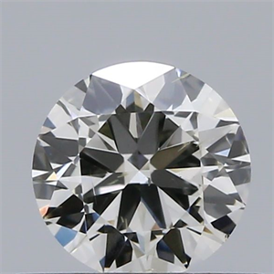 Picture of Natural Diamond 0.40 Carats, Round with Very Good Cut, H Color, SI1 Clarity and Certified by IGI