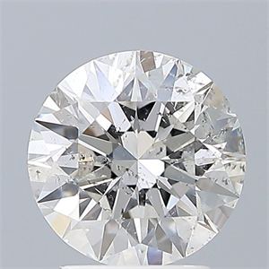 Picture of Natural Diamond 2.09 Carats, Round with Excellent Cut, F Color, I1 Clarity and Certified by GIA