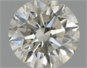 Natural Diamond 0.45 Carats, Round with Excellent Cut, J Color, SI2 Clarity and Certified by IGI