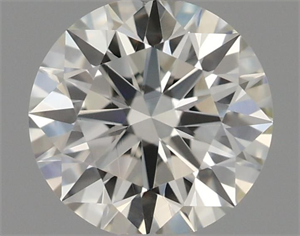 Picture of Natural Diamond 0.45 Carats, Round with Excellent Cut, I Color, VVS1 Clarity and Certified by IGI