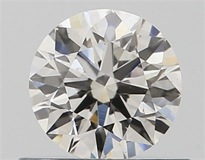 Picture of Natural Diamond 0.51 Carats, Round with Excellent Cut, I Color, VS2 Clarity and Certified by GIA