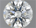 Natural Diamond 0.51 Carats, Round with Excellent Cut, J Color, SI1 Clarity and Certified by IGI