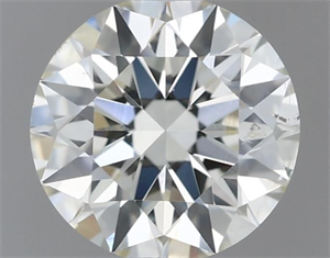 Picture of Natural Diamond 0.51 Carats, Round with Excellent Cut, J Color, SI1 Clarity and Certified by IGI