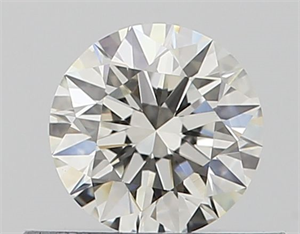 Picture of Natural Diamond 0.40 Carats, Round with Excellent Cut, I Color, VS1 Clarity and Certified by GIA