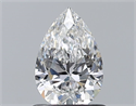 Natural Diamond 0.71 Carats, Pear with  Cut, E Color, VS1 Clarity and Certified by GIA