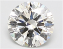 Natural Diamond 2.07 Carats, Round with Excellent Cut, I Color, SI2 Clarity and Certified by GIA