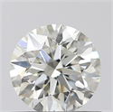 Natural Diamond 0.53 Carats, Round with Excellent Cut, K Color, VS1 Clarity and Certified by GIA