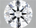 Natural Diamond 2.51 Carats, Round with Excellent Cut, E Color, VS2 Clarity and Certified by GIA