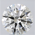 Natural Diamond 5.03 Carats, Round with Excellent Cut, I Color, IF Clarity and Certified by IGI