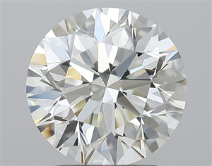 Picture of Natural Diamond 2.50 Carats, Round with Excellent Cut, J Color, VVS1 Clarity and Certified by GIA