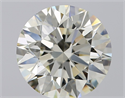 Natural Diamond 2.17 Carats, Round with Excellent Cut, K Color, IF Clarity and Certified by GIA