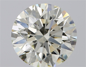 Picture of Natural Diamond 2.17 Carats, Round with Excellent Cut, K Color, IF Clarity and Certified by GIA