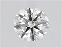 Natural Diamond 0.56 Carats, Round with Excellent Cut, J Color, VS2 Clarity and Certified by GIA