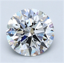 Natural Diamond 5.08 Carats, Round with Excellent Cut, E Color, VS1 Clarity and Certified by GIA