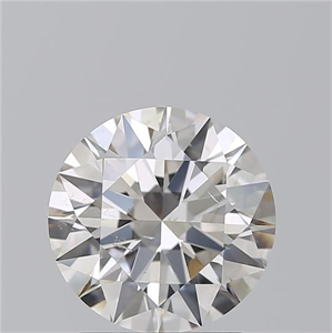 Picture of Natural Diamond 2.01 Carats, Round with Excellent Cut, H Color, SI1 Clarity and Certified by GIA