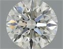 Natural Diamond 0.51 Carats, Round with Excellent Cut, H Color, VS2 Clarity and Certified by IGI